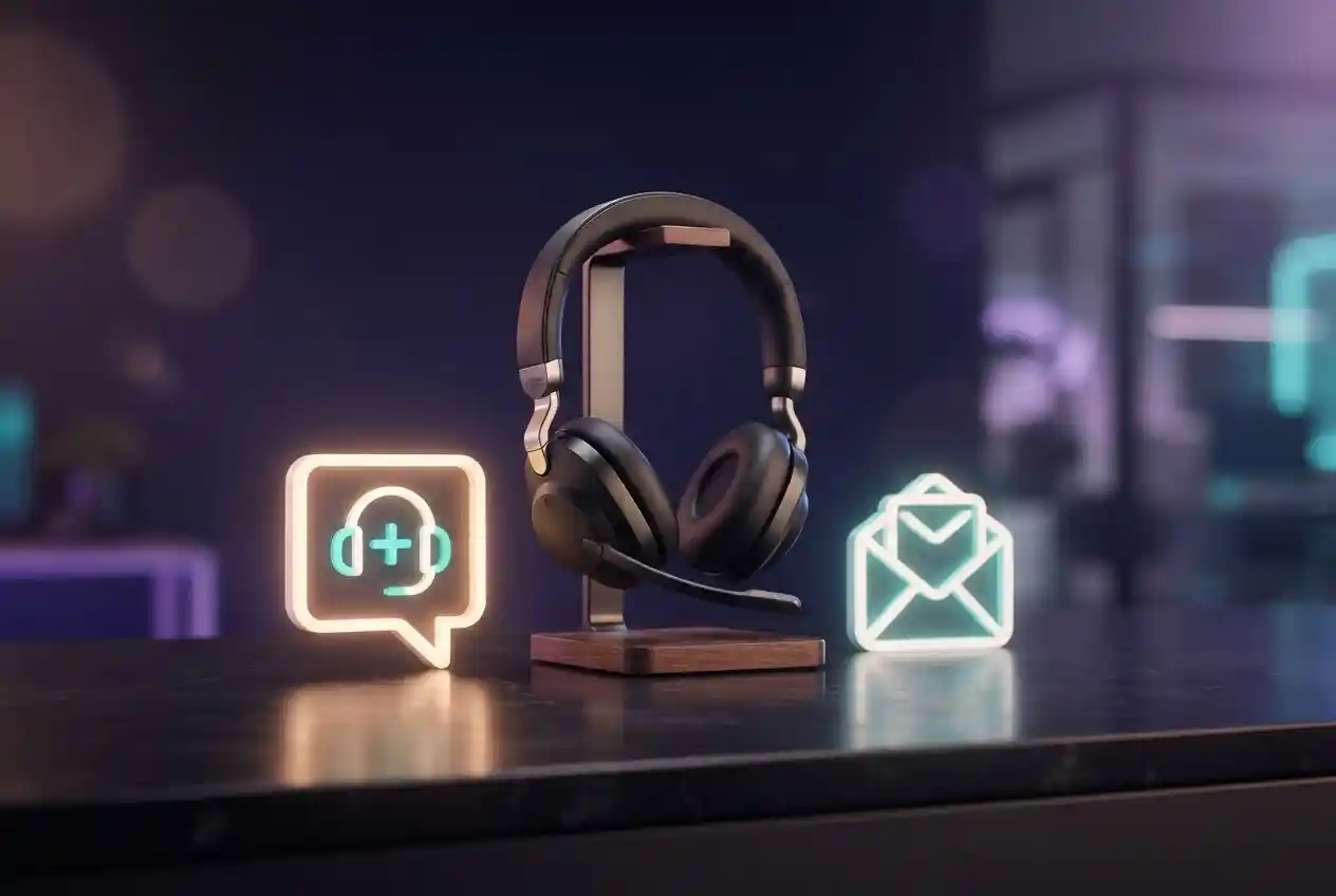 Customer support headset